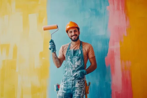 Man with Paint Brush